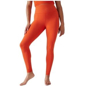 NWOT- Athleta Orange Ultra High Rise Elation Tight, Small